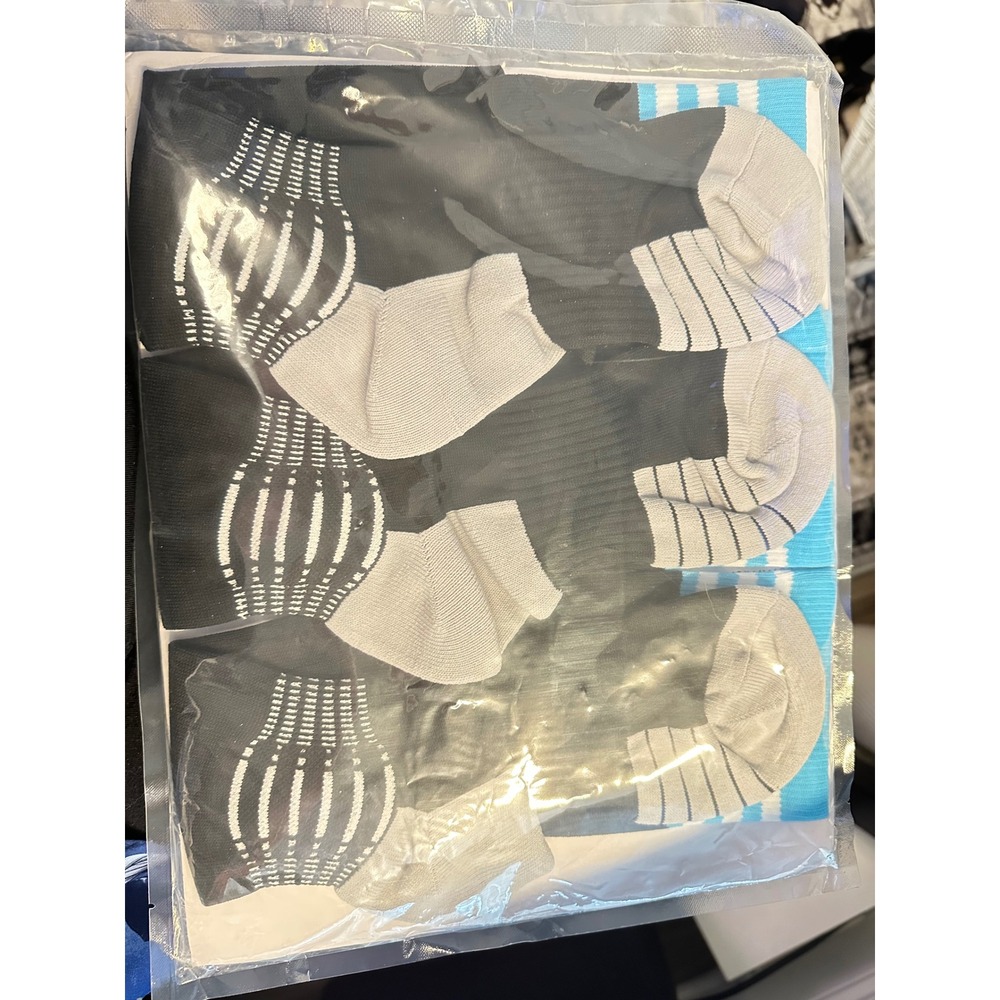 IRAMY Soccer Socks 3‎ Pack Black XL Athletic Sports Crew Grip New - Picture 5 of 6